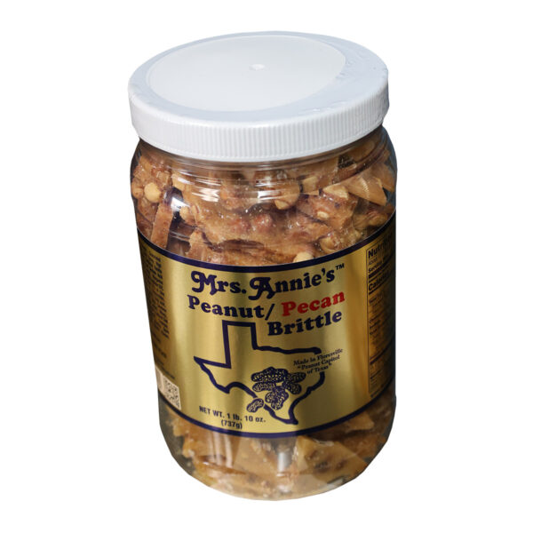 Peanut-Pecan Brittle Mix, Half Gallon Jar, Mrs. Annie's Peanut Patch