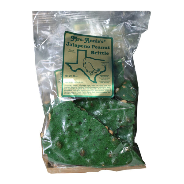 Jalepeño Peanut Brittle 14 oz bag Mrs. Annie's Peanut Patch