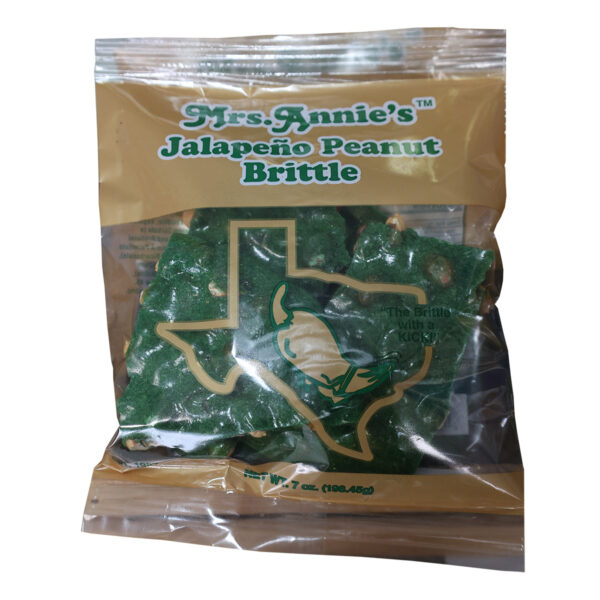 Jalapeño Peanut Brittle 7 oz bag Mrs. Annie's Peanut Path