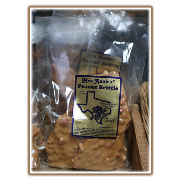 Peanut Brittle, 7 oz bag, Mrs. Annie's Peanut Patch