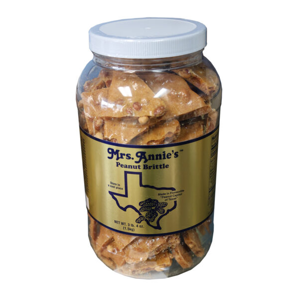 Peanut Brittle, Gallon Jar, Mrs. Annie's Peanut Patch