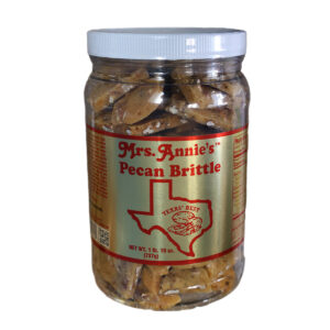 Pecan Brittle Half Gallon Jar Mrs. Annie's Peanut Patch