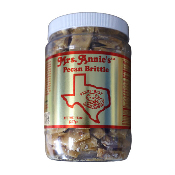 Pecan Brittle Quart Jar Mrs. Annie's Peanut Patch