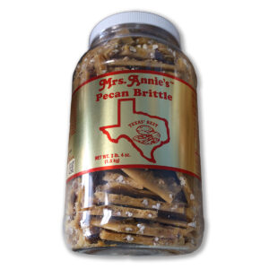 Pecan Brittle Gallon Jar Mrs. Annie's Peanut Patch